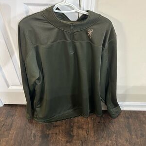 Browning Olive Green Half-Zip Pullover Men’s 3XL